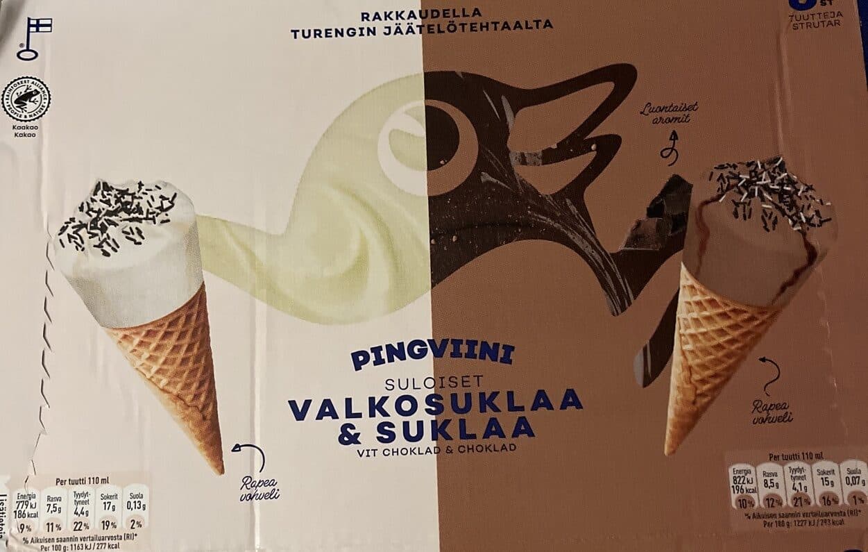 Pingviini Suklaa Tuutti packshot