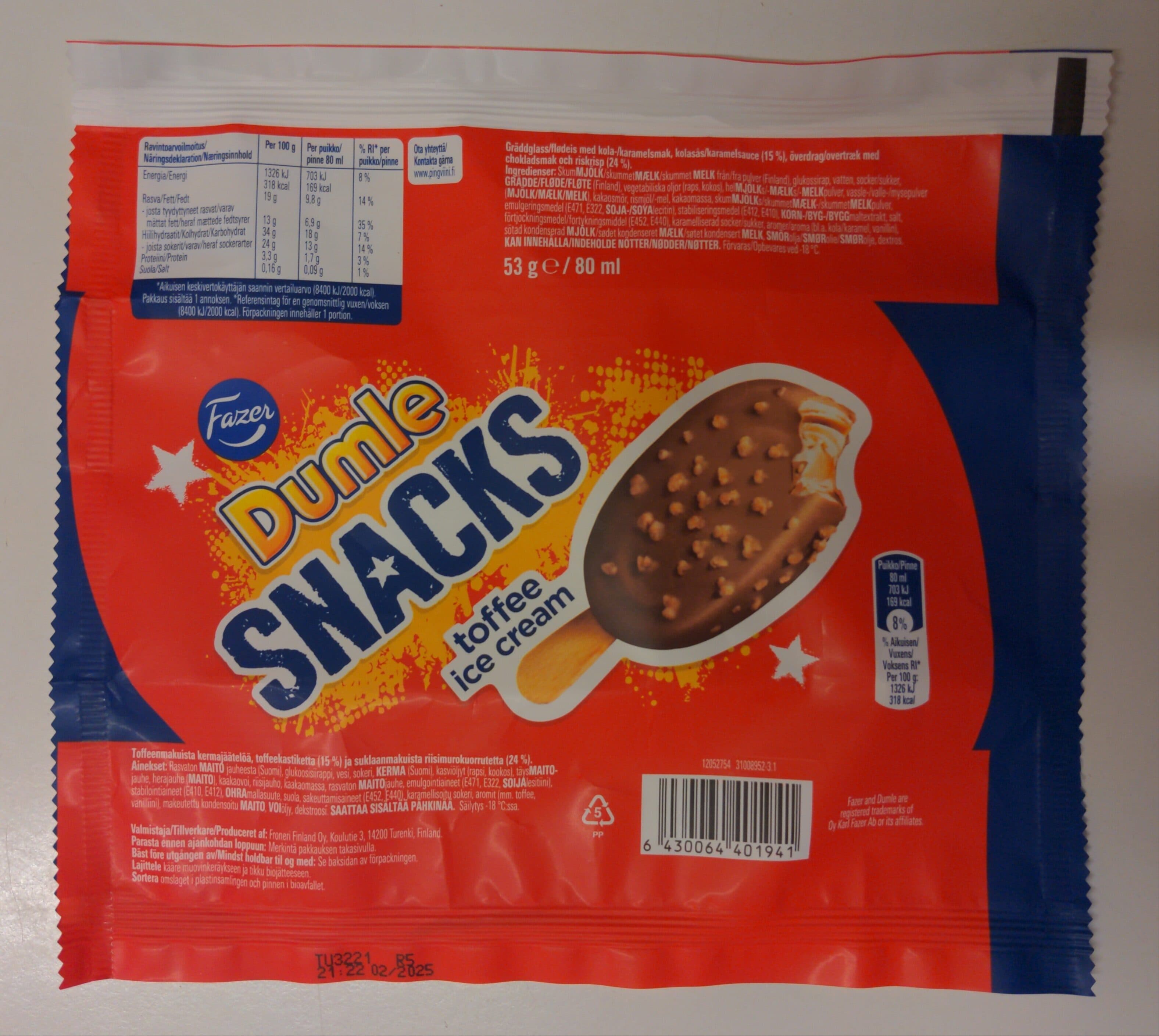 Diplom-is Dumle Snacks packshot
