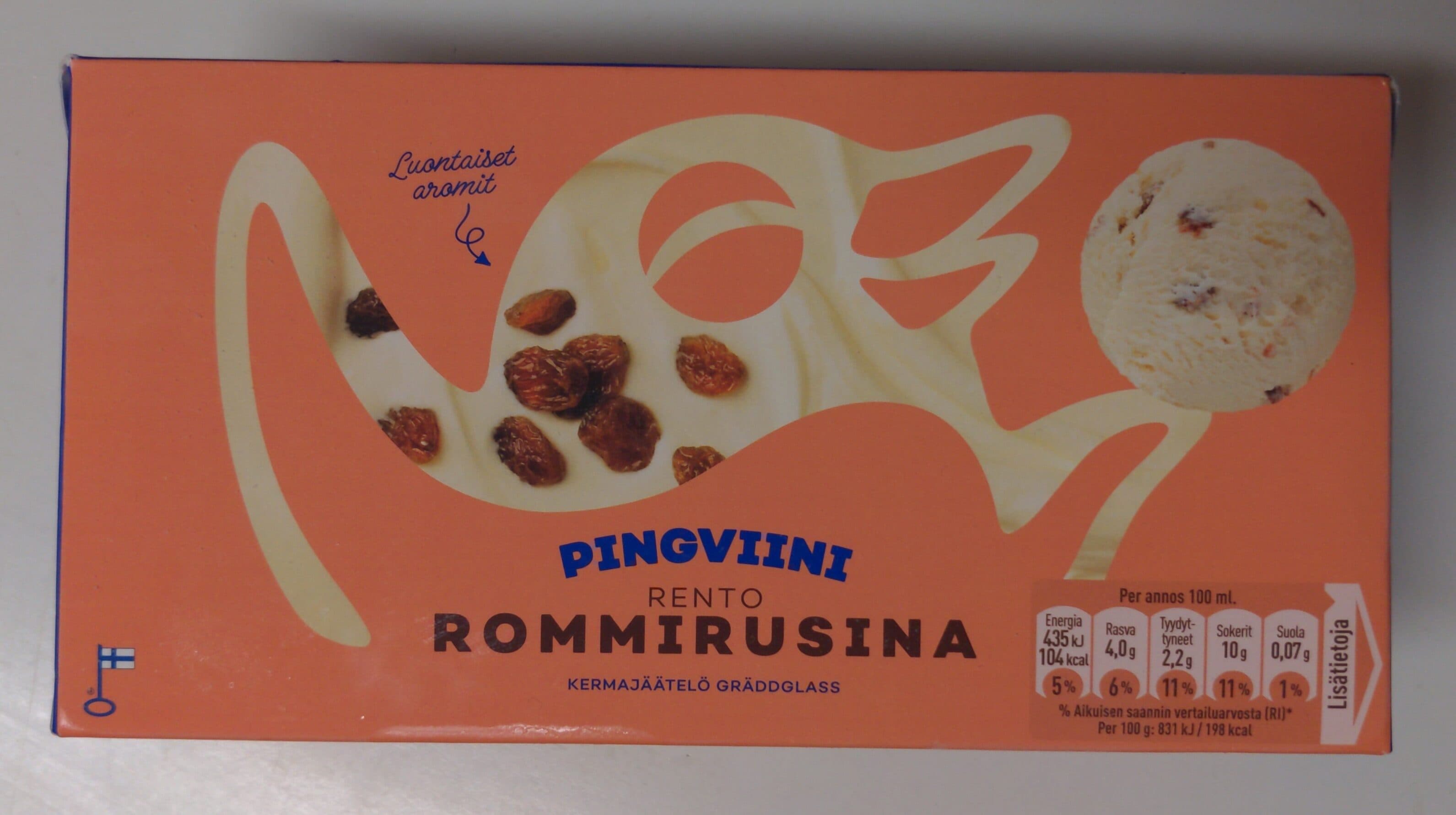 Pingviini Rento rommirusina packshot