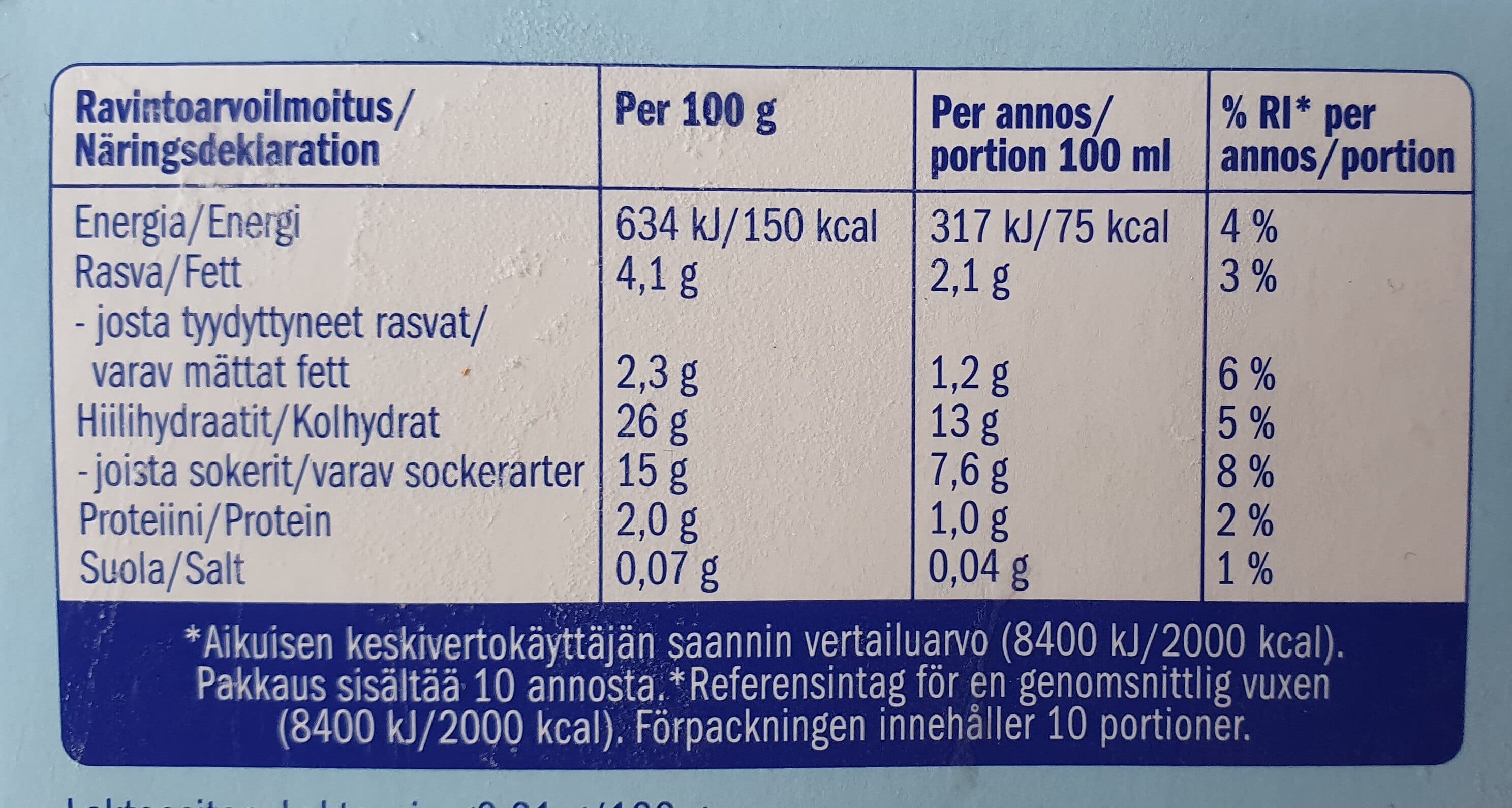 Pingviini Kevyt Vanilja packshot