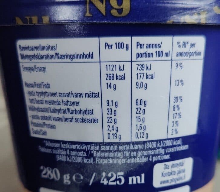 Fazer Milk Chocolate Ice Cream packshot