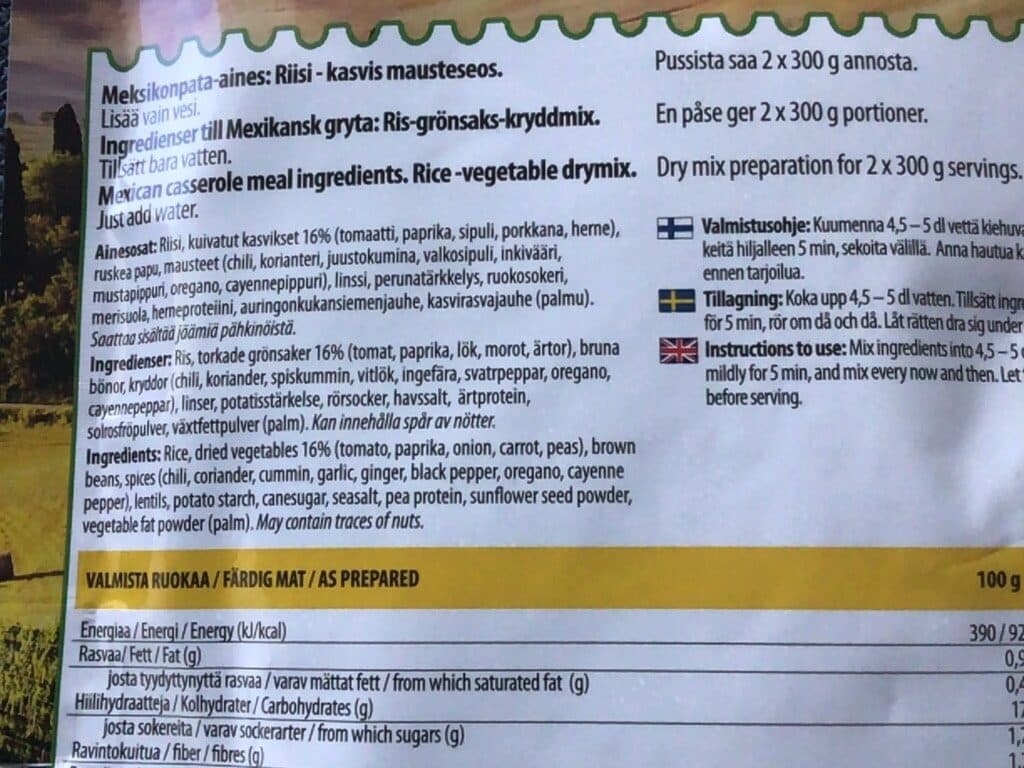 Chef’s Meals Meksikon Pata packshot