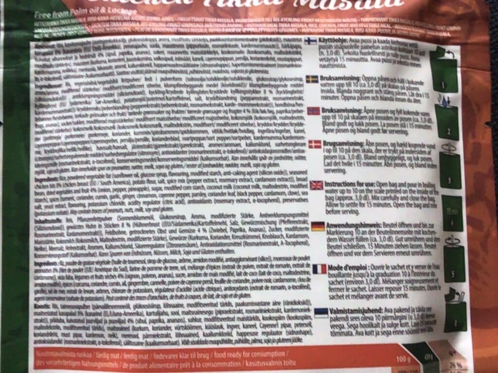 Outdoor Meal Chicken Tikka Masala packshot