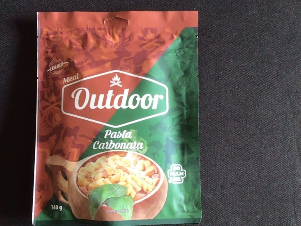 Outdoor Meal Pasta Carbonara packshot