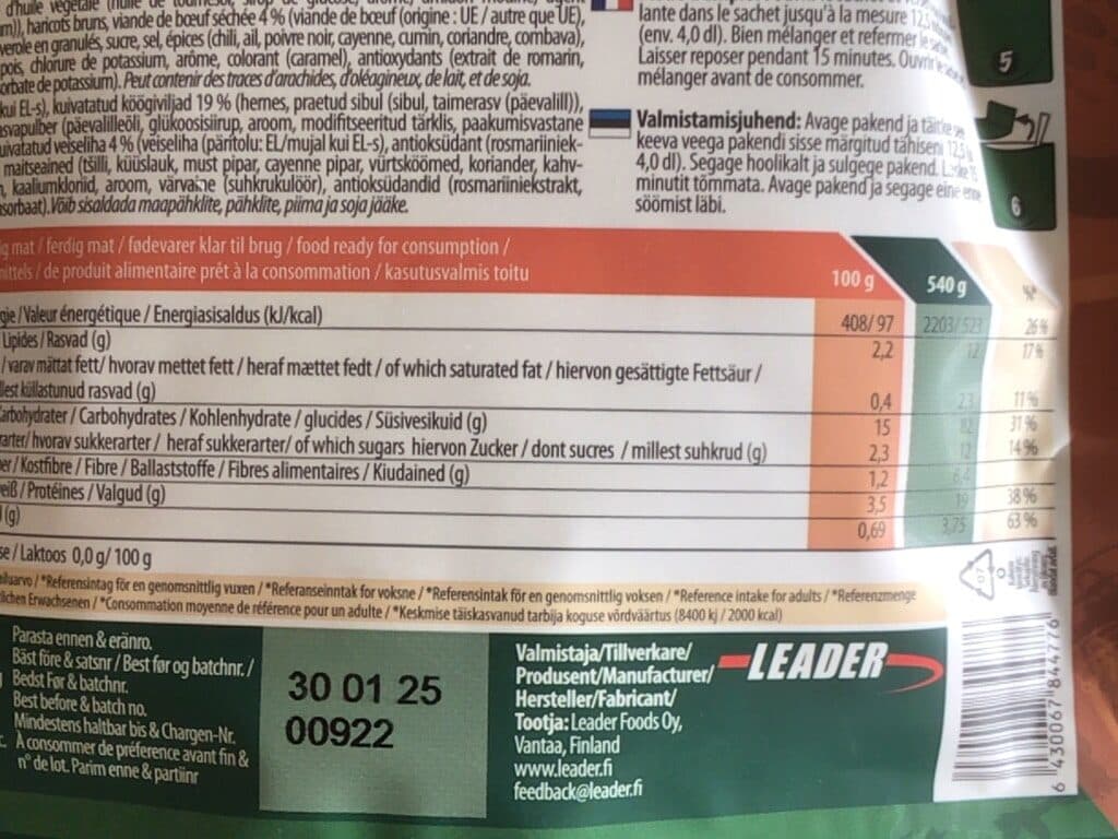 Outdoor Meal Mexican Casserole with Meat packshot