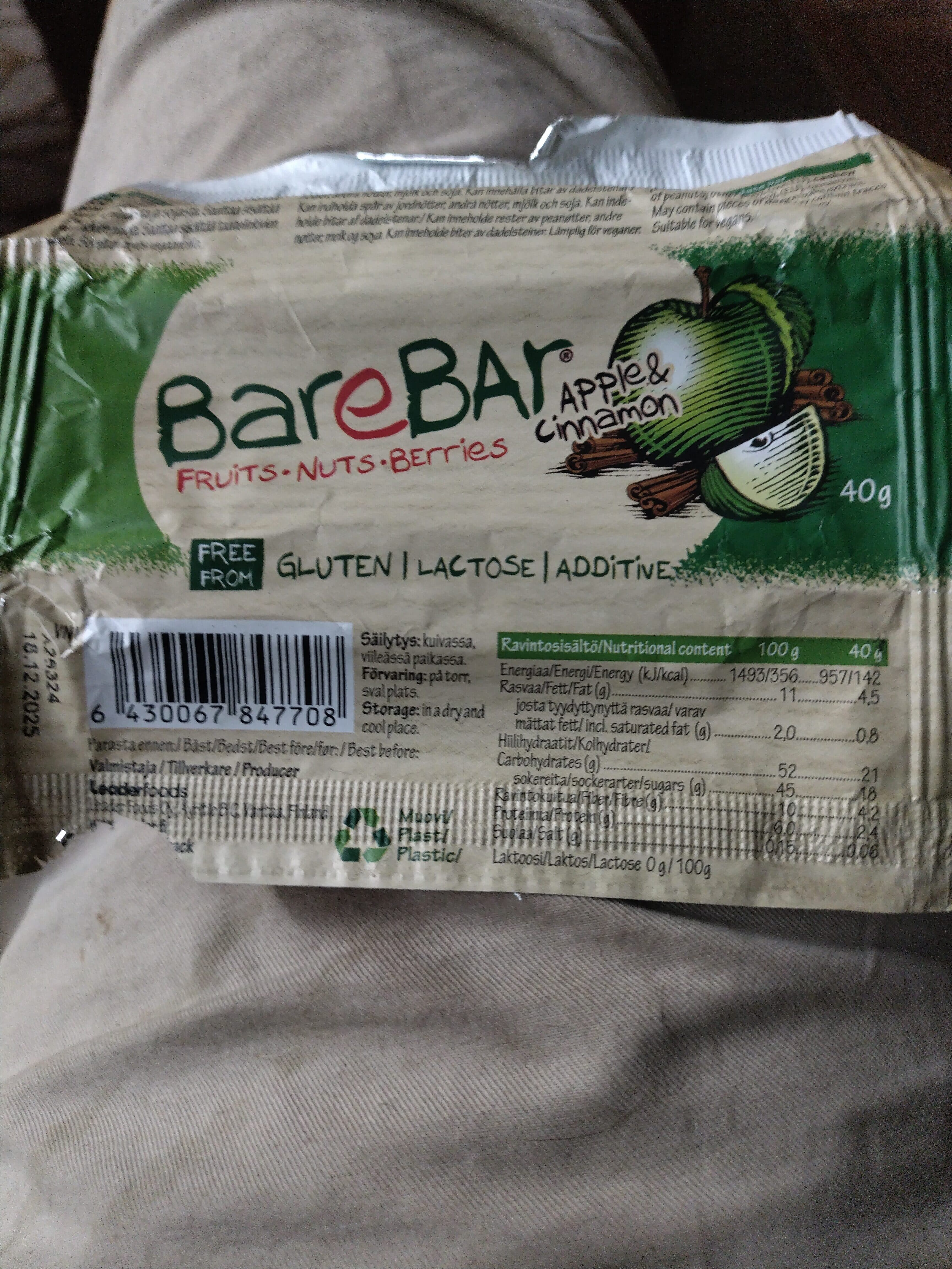 Barebar packshot