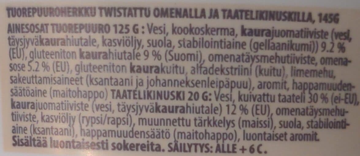 Open Food Facts Omena kinuskipulla tuorepuuro packshot