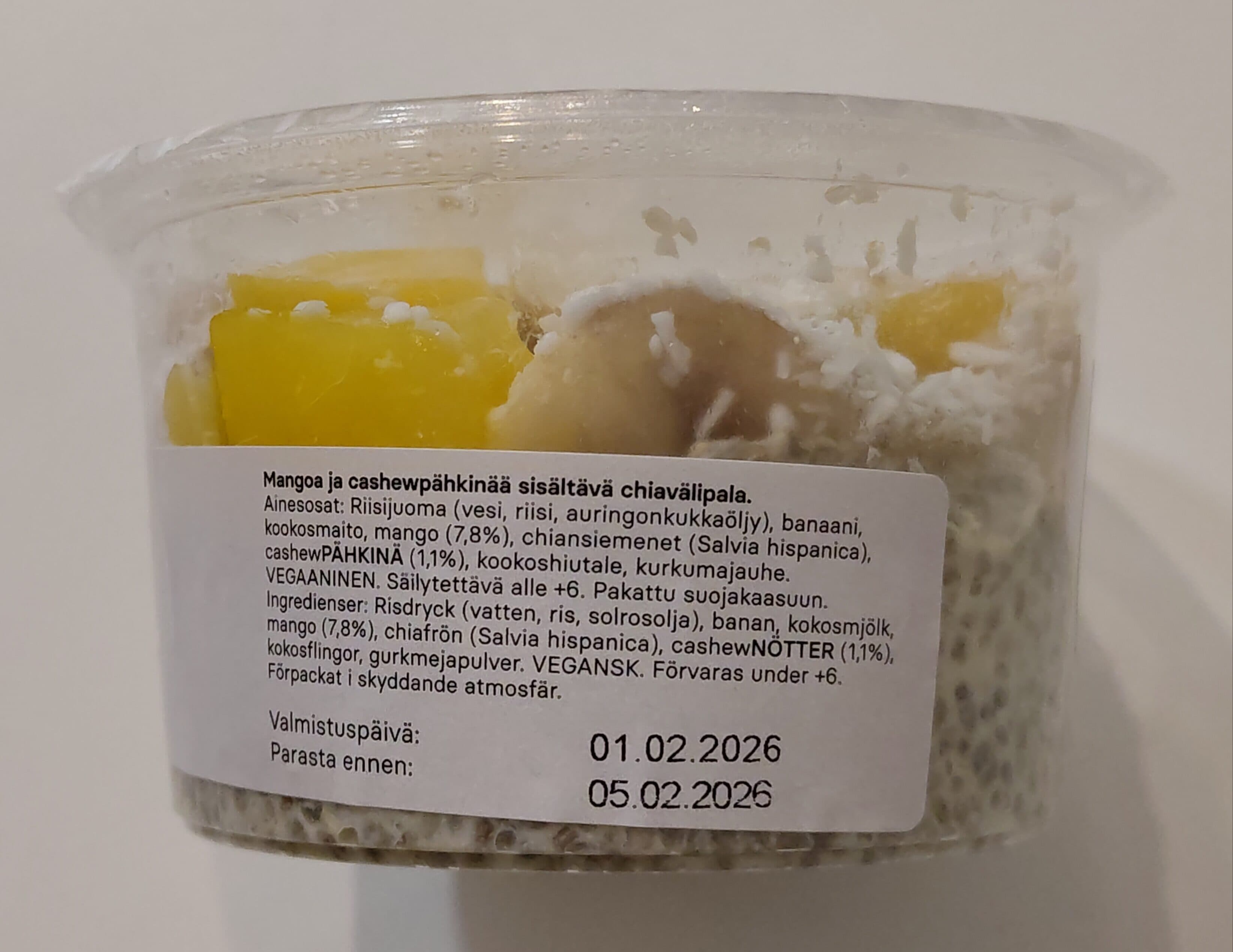 Smooth It Mango-Cashew Chiavälipala packshot