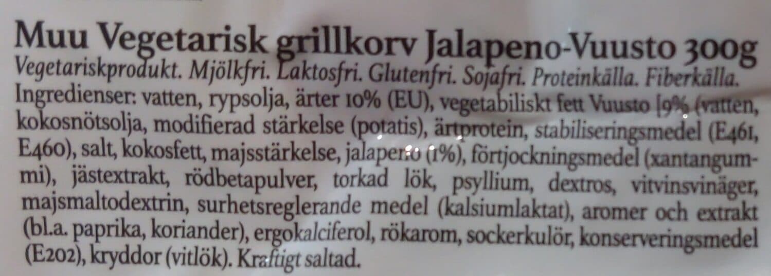 Muu Kasvigrillimakkara jalapeno-vuusto packshot