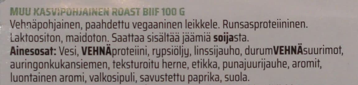 meeat Kasvipohjainen Muu Roast Biif packshot