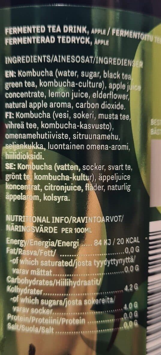 Ohakune Green Apple Kombucha packshot