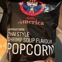 hello America Shrimp Soup Flavour Popcorn packshot