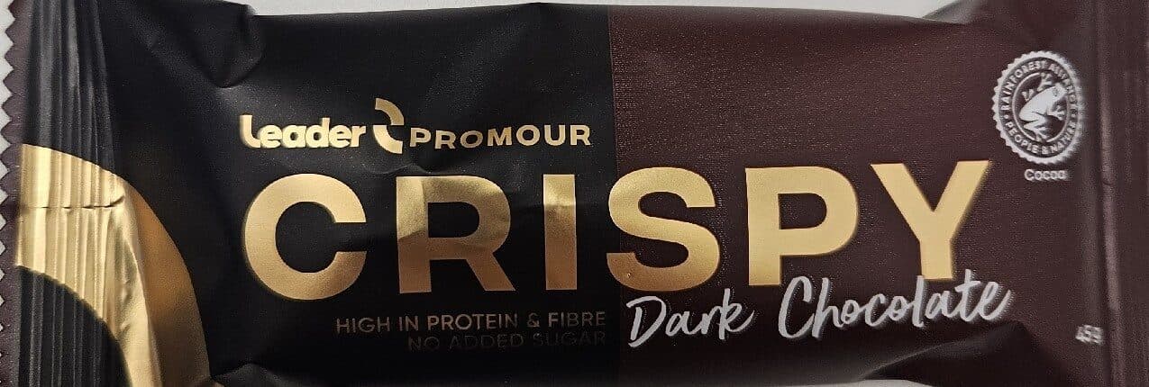 Leader Crispy dark chokolate packshot