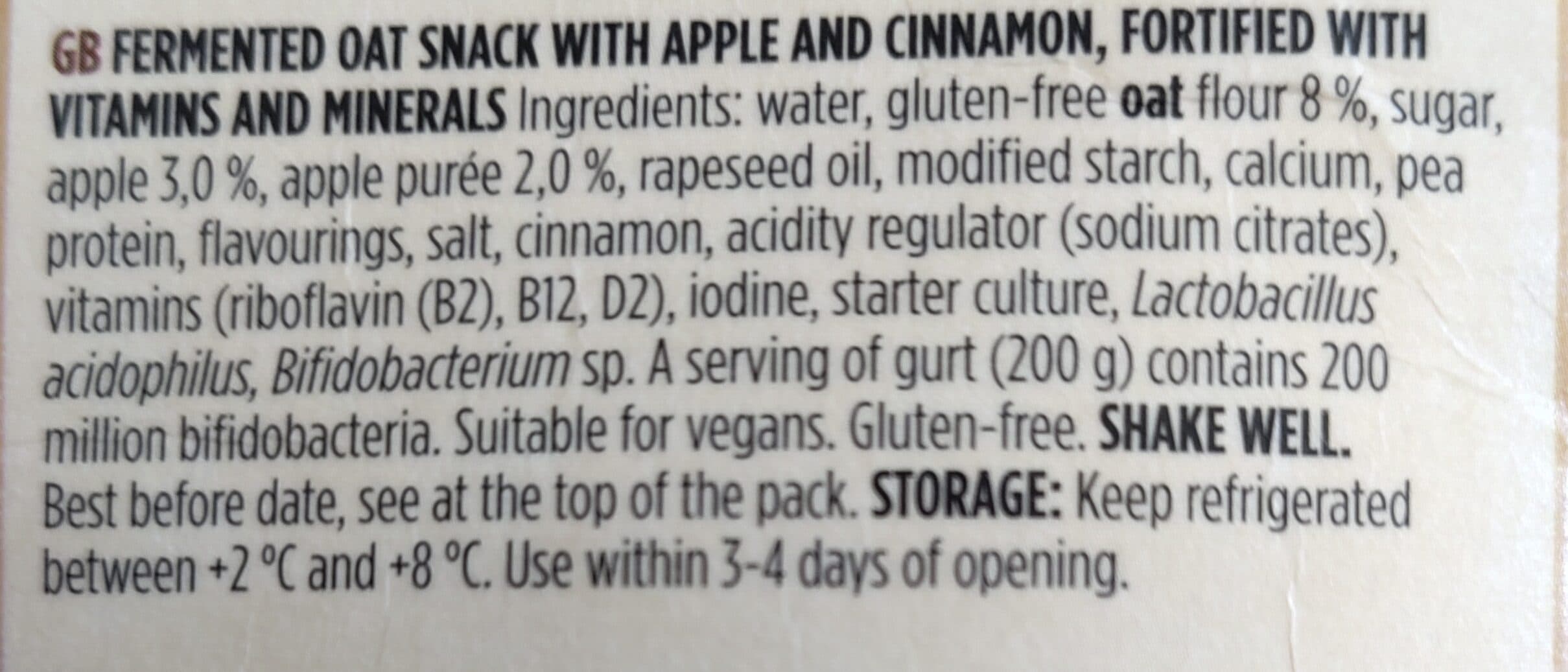 Oddly Good Baked Apple Oat Gurt packshot