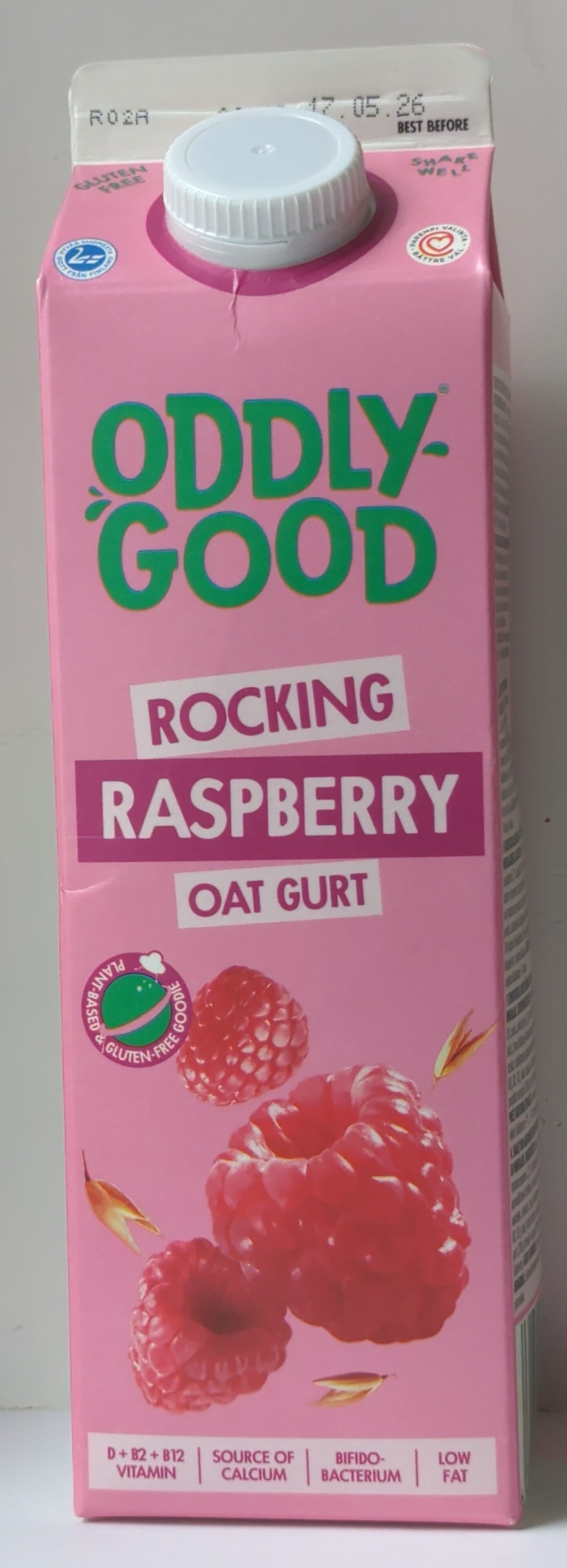 Oddlygood Rocking raspberry oat gurt packshot