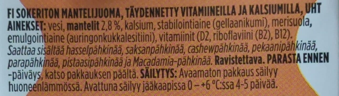 Oddlygood Almond Drink No Sugars packshot