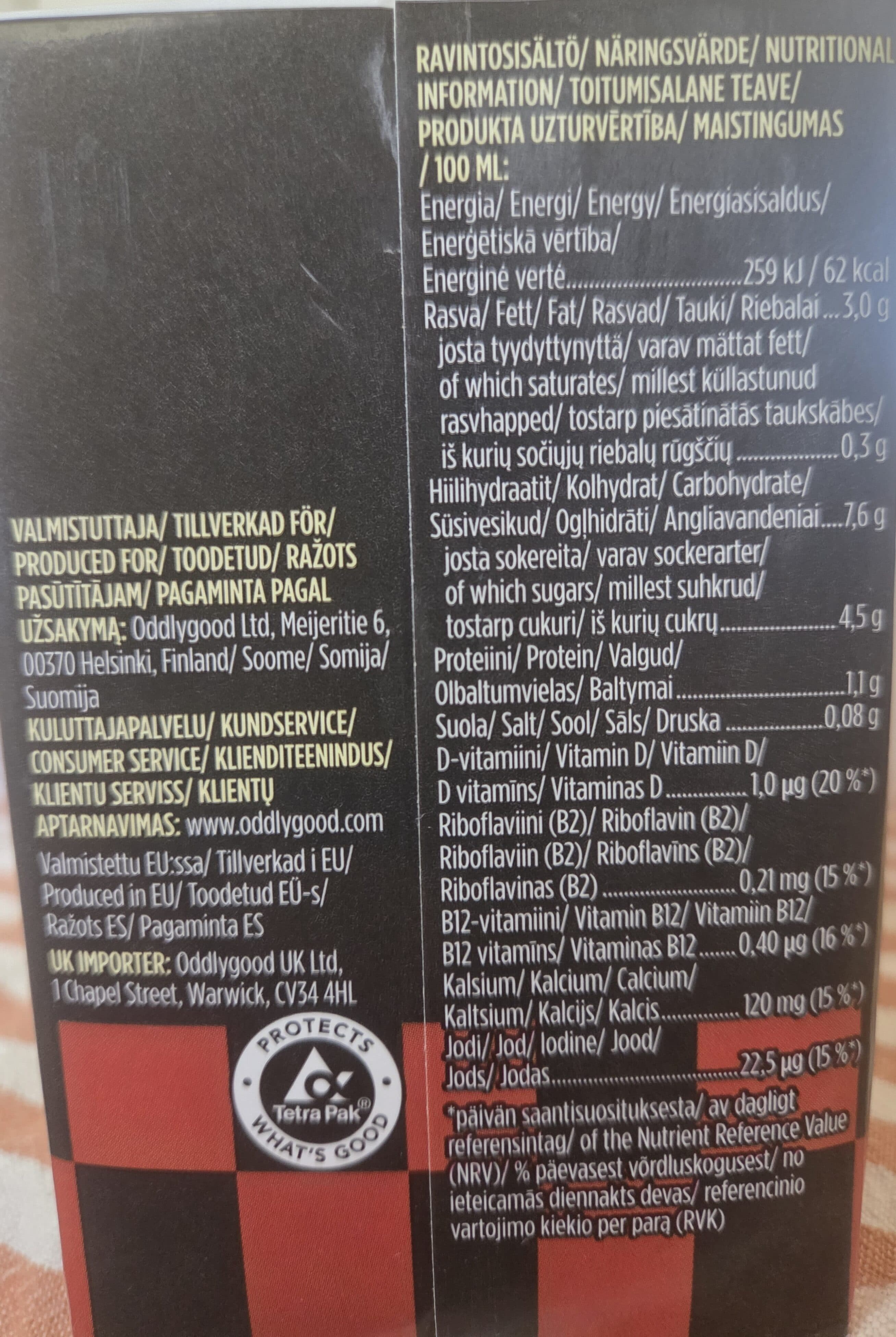 Oddlygood Oat Barista Maple Walnut flavour packshot