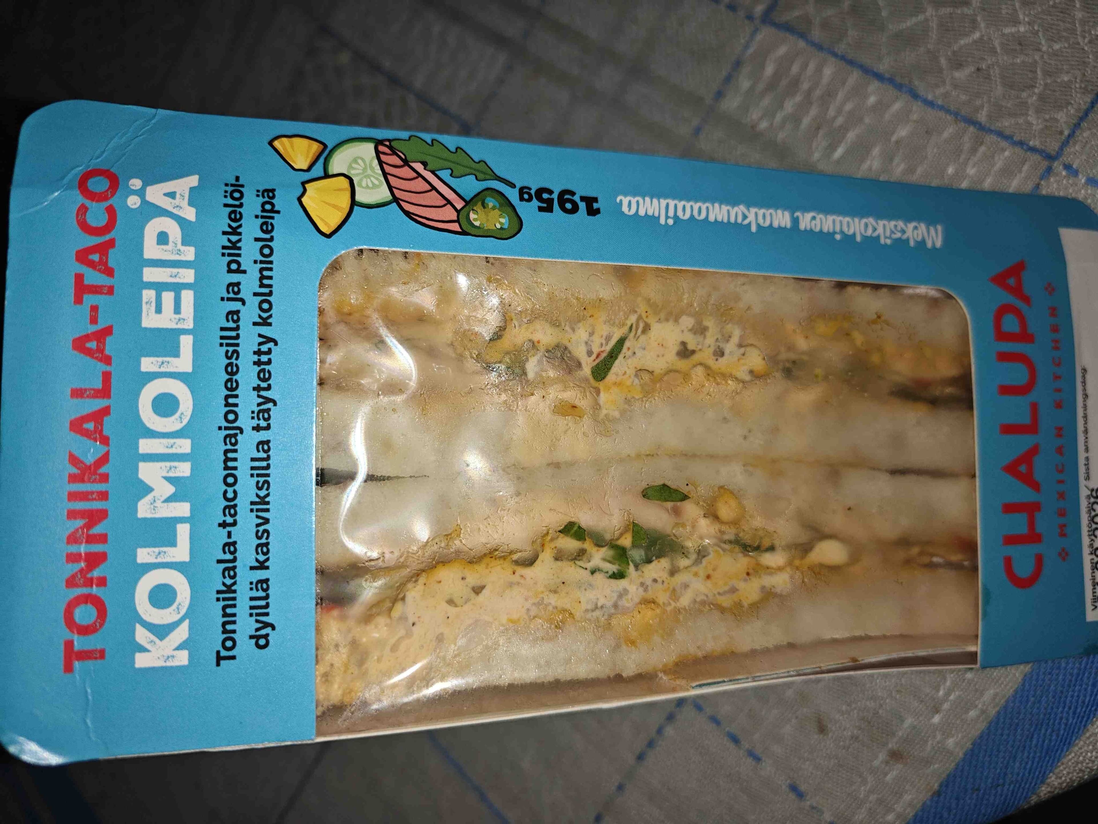 Chalupa Tonnikala-taco kolmioleipä packshot