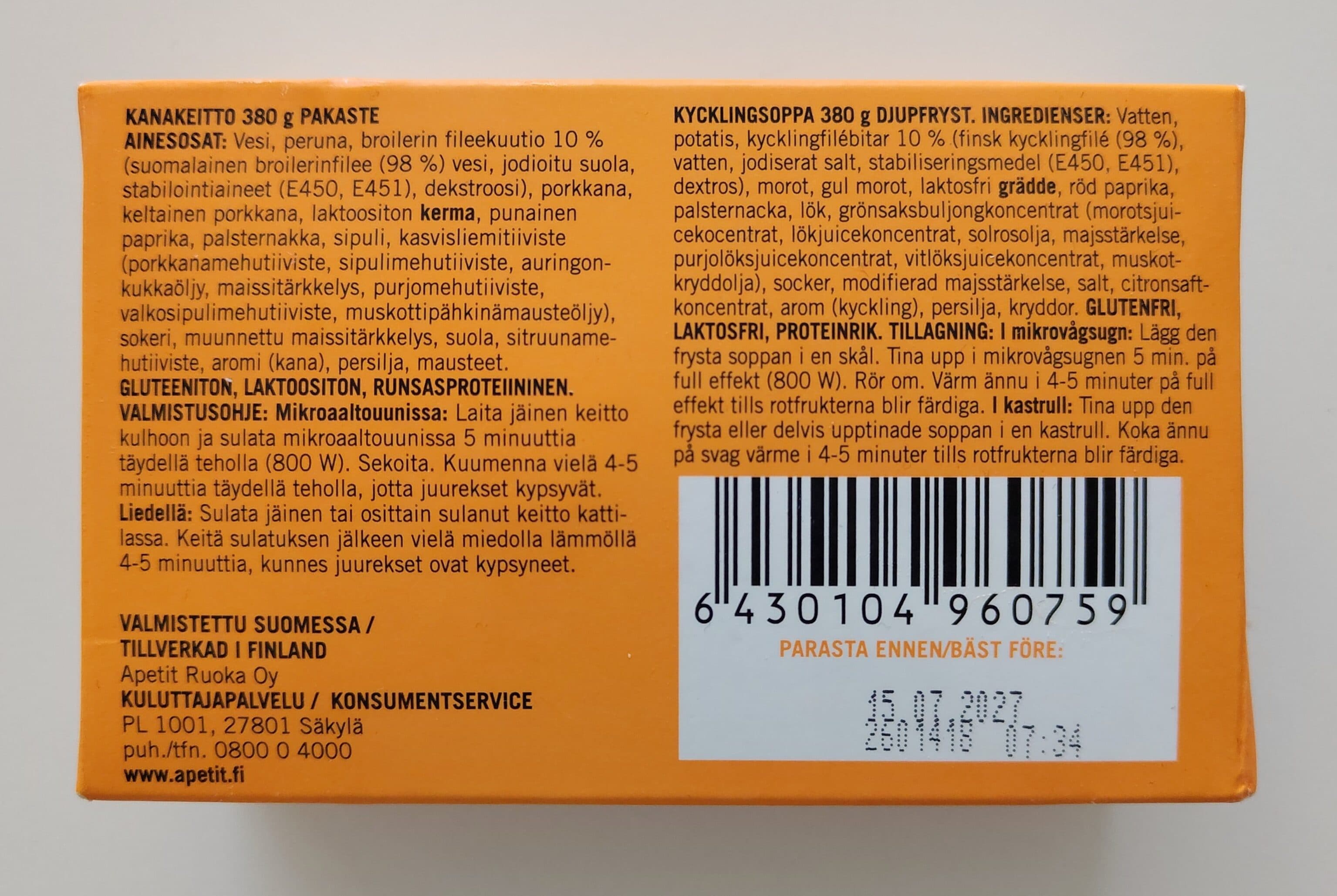 Apetit Kanakeitto packshot