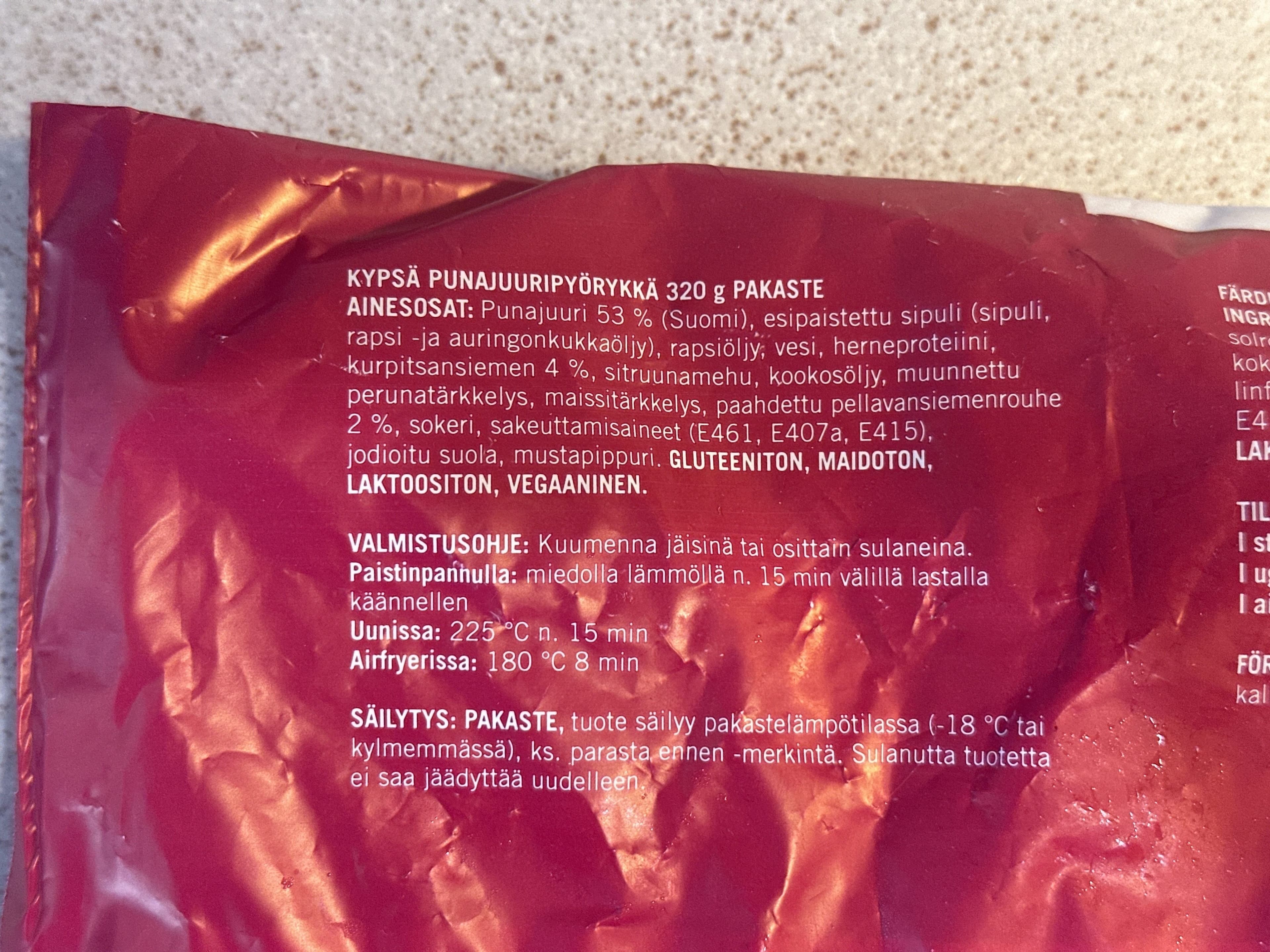 Apetit Punajuuripyörykät packshot