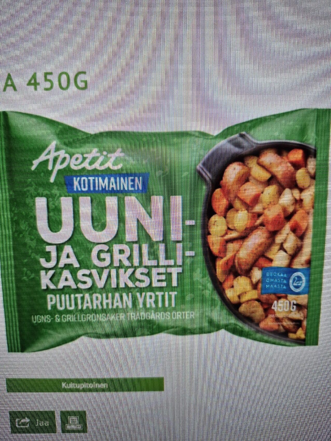 Apetit Uuni- Ja Grillikasvikset Puutarha packshot