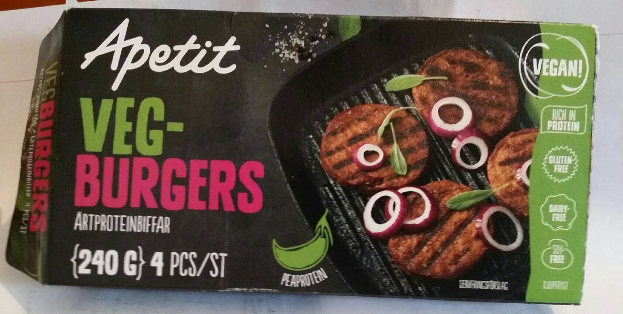 Apetit VEG-BURGERS packshot