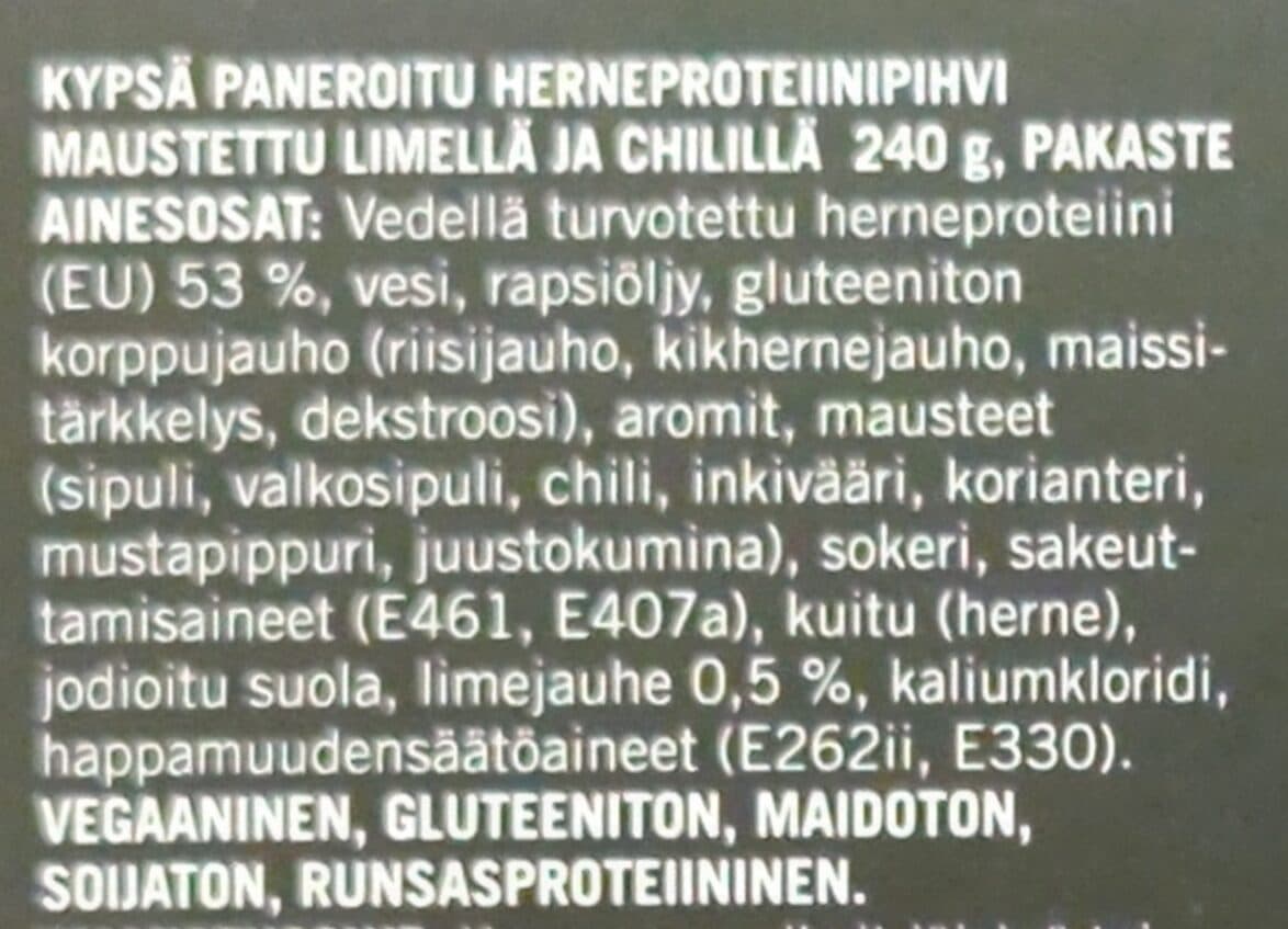 Apetit Crispy Chick Kasvisjauhispihvi packshot