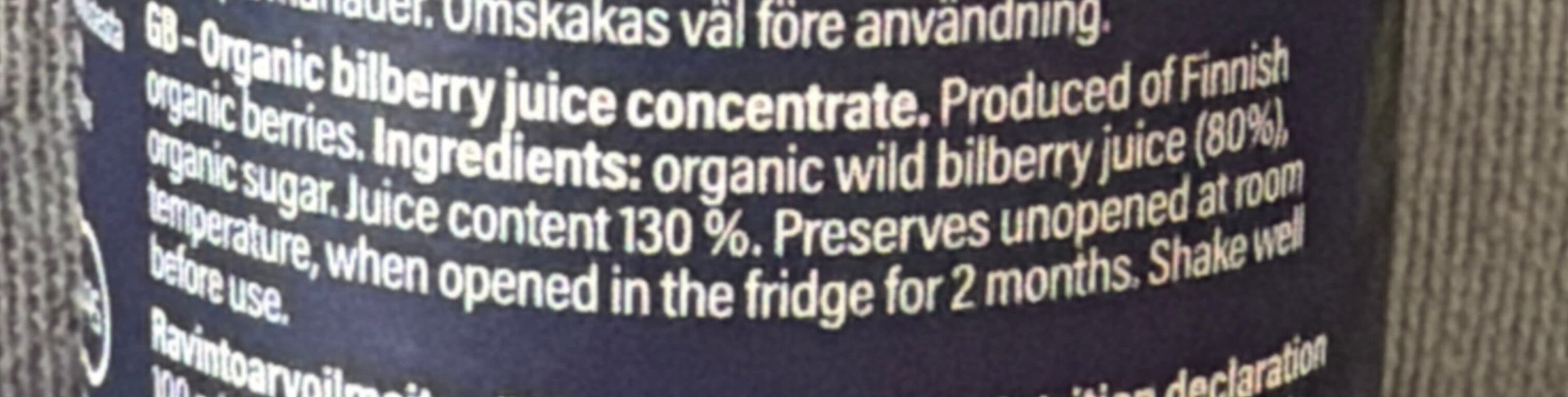 Biokia Jus concentré de myrtilles packshot
