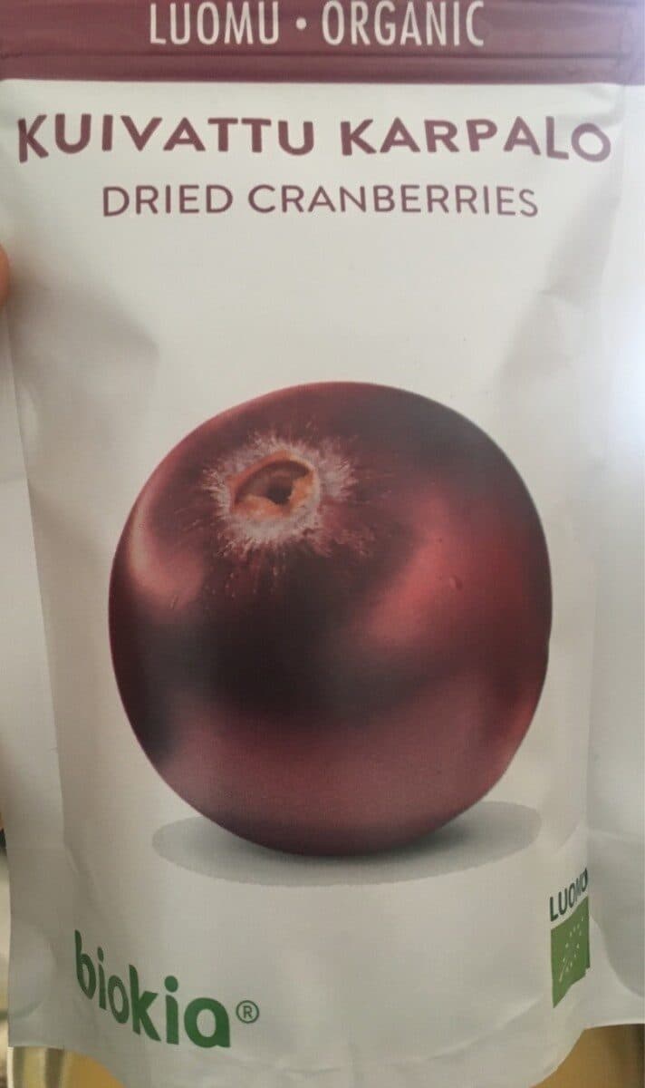 Biokia Kuivattu karpalo packshot