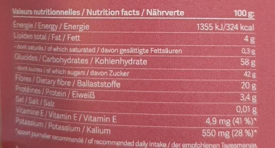 Open Food Facts Mix de Poudres de Baies Rouges packshot