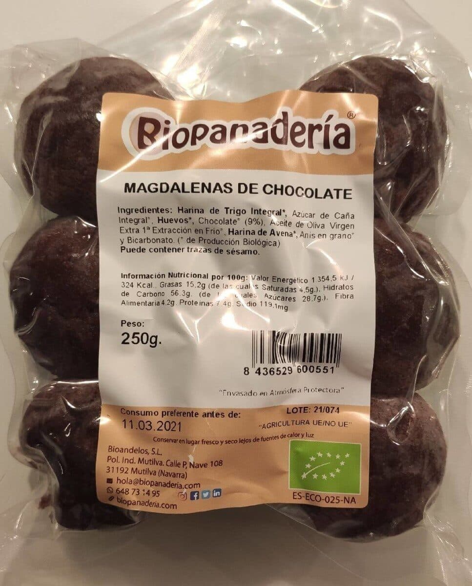 Magdalenas de chocolate packshot