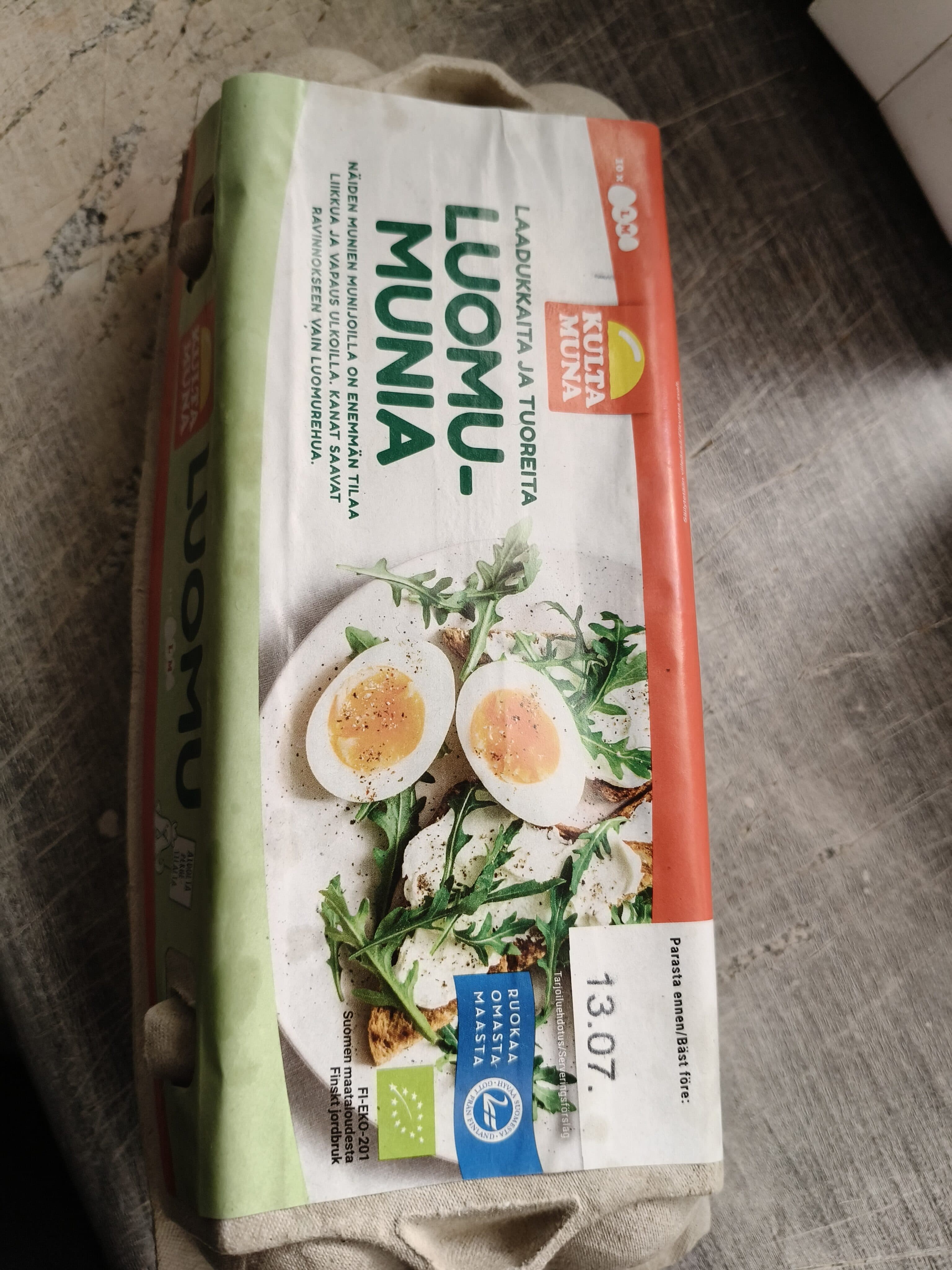 Kulta Muna Luomumunia packshot