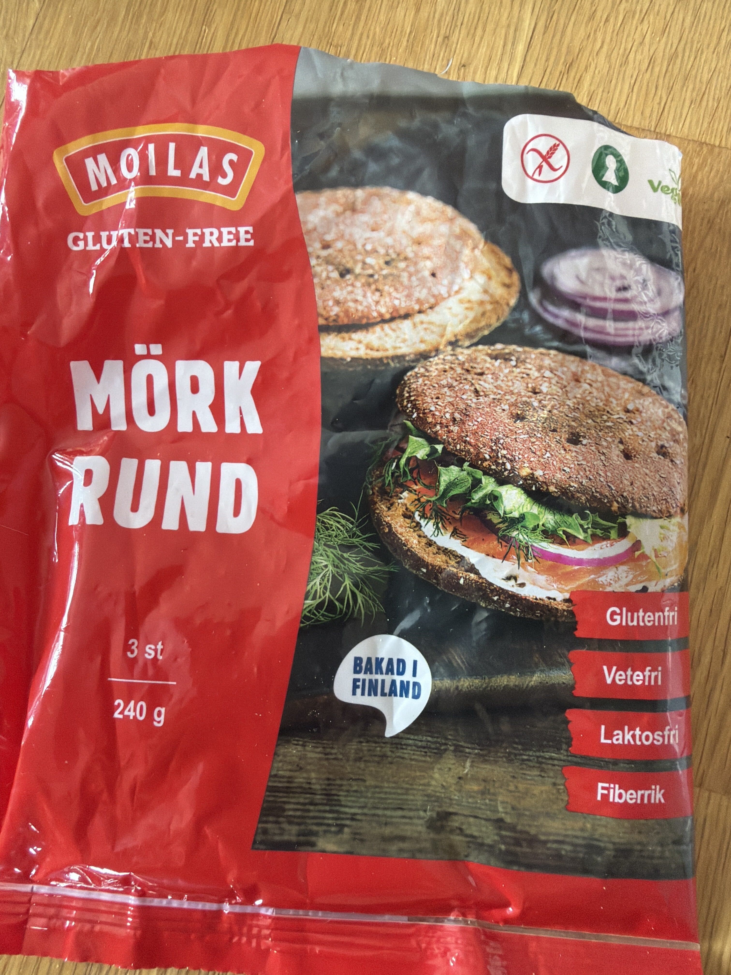 Moilas Mörk rund packshot