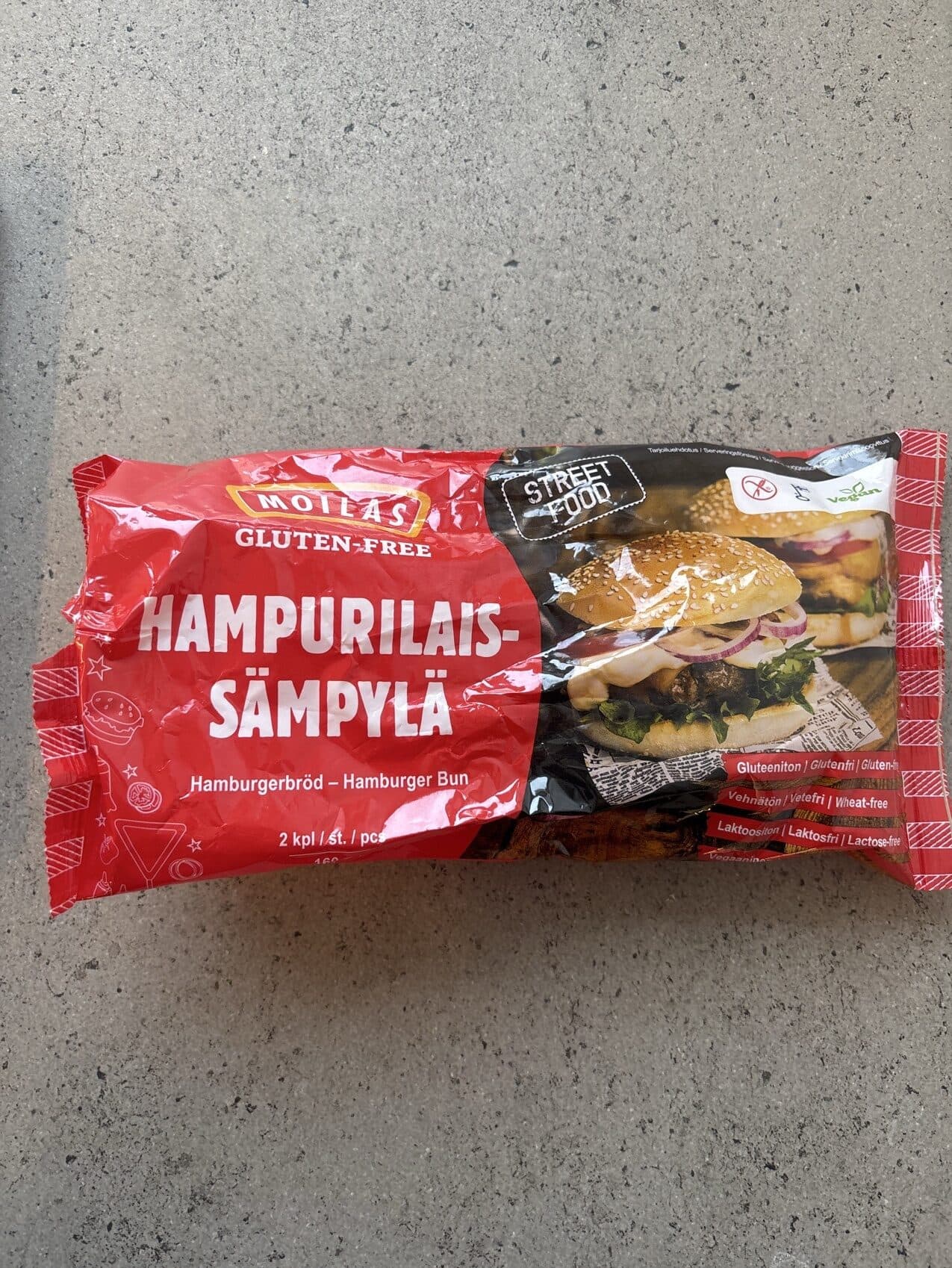 Moilas Gluten free Hampurger Bun packshot