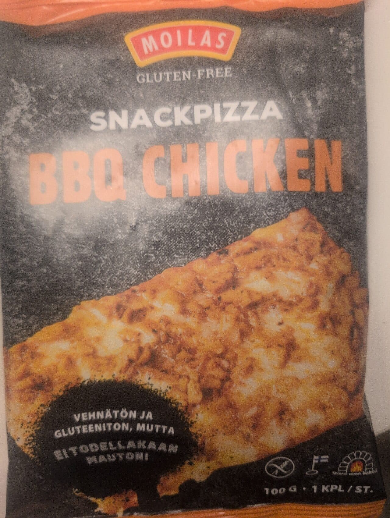 Moilas Snackpizza BBQ Chicken packshot