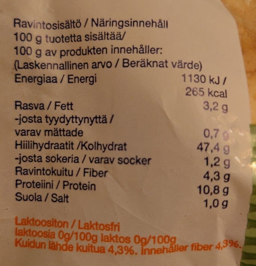 Sinuhe Kauralesesämpylä packshot
