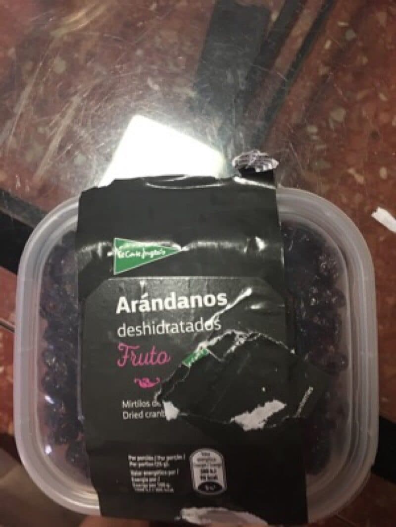 el corte ingles Arándanos deshidratados packshot