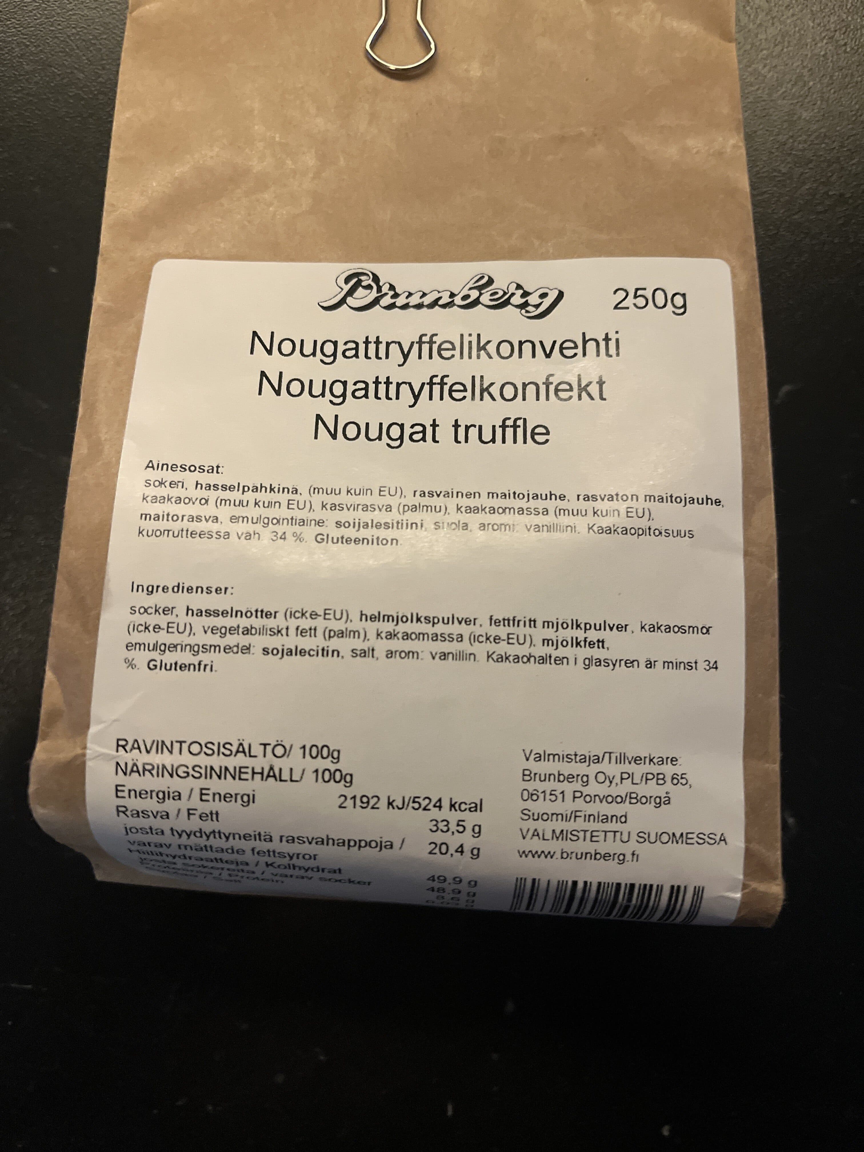 Brunberg Nougat Truffle packshot