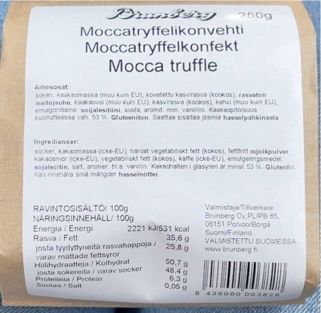 Brunberg Mocca truffle packshot