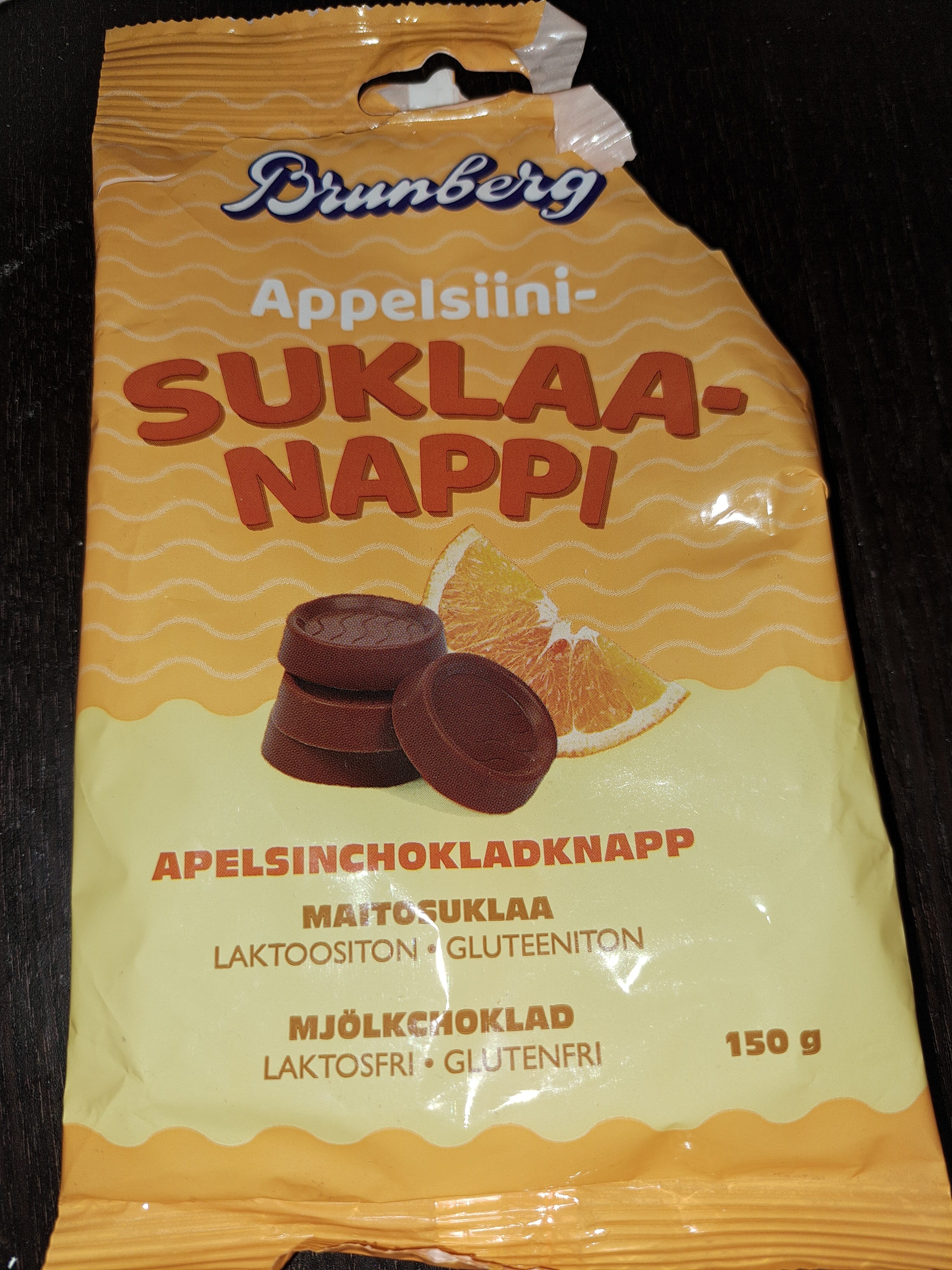 Brunberg Brunberg Appelsiini Suklaanappi packshot