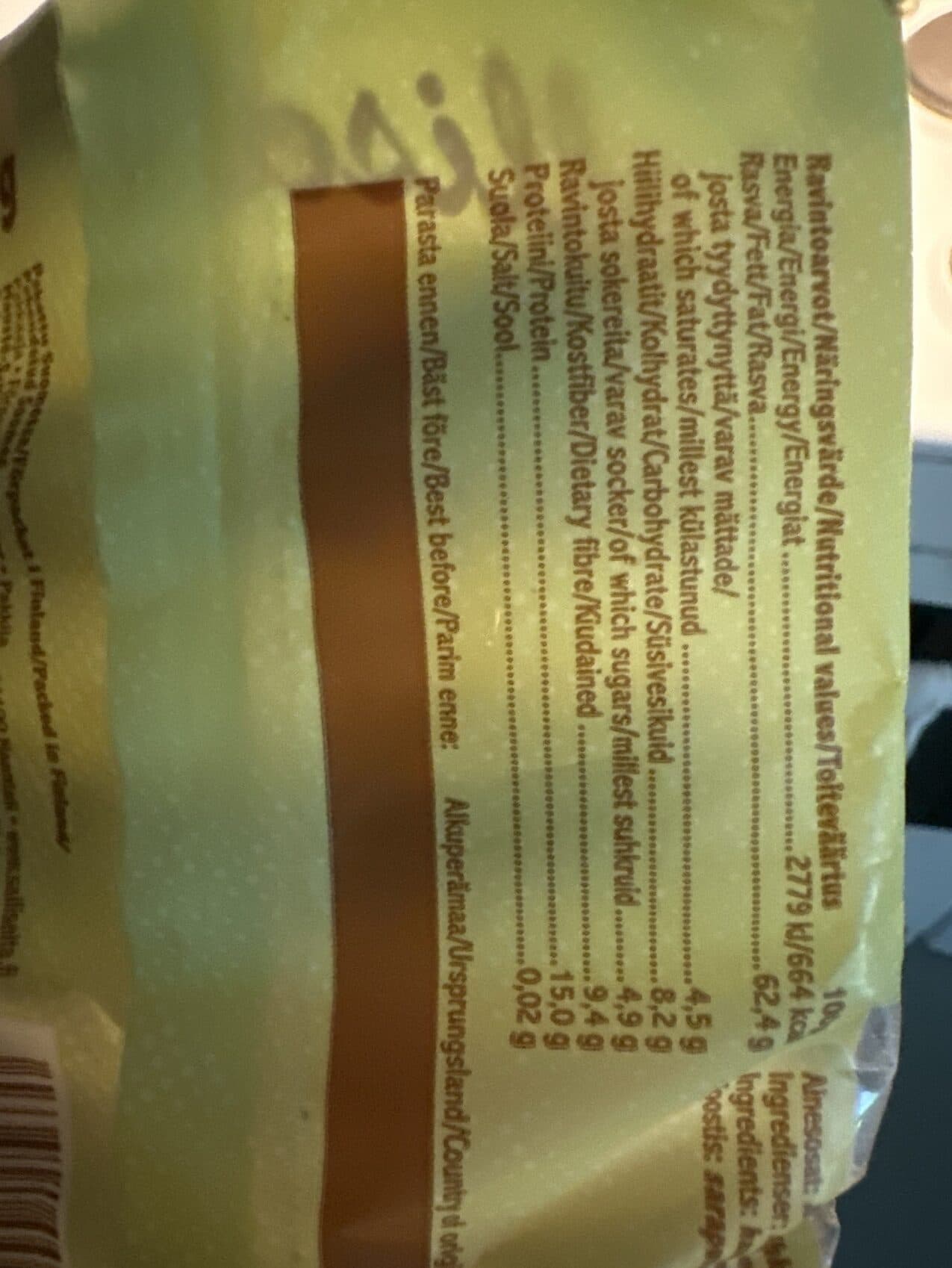 Salliselta Hasselpähkinärouhe packshot