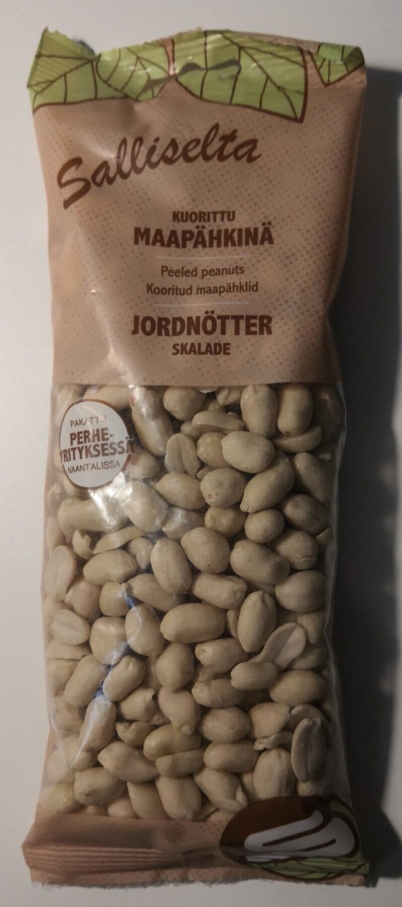 Salliselta Kuorittu maapähkinä packshot