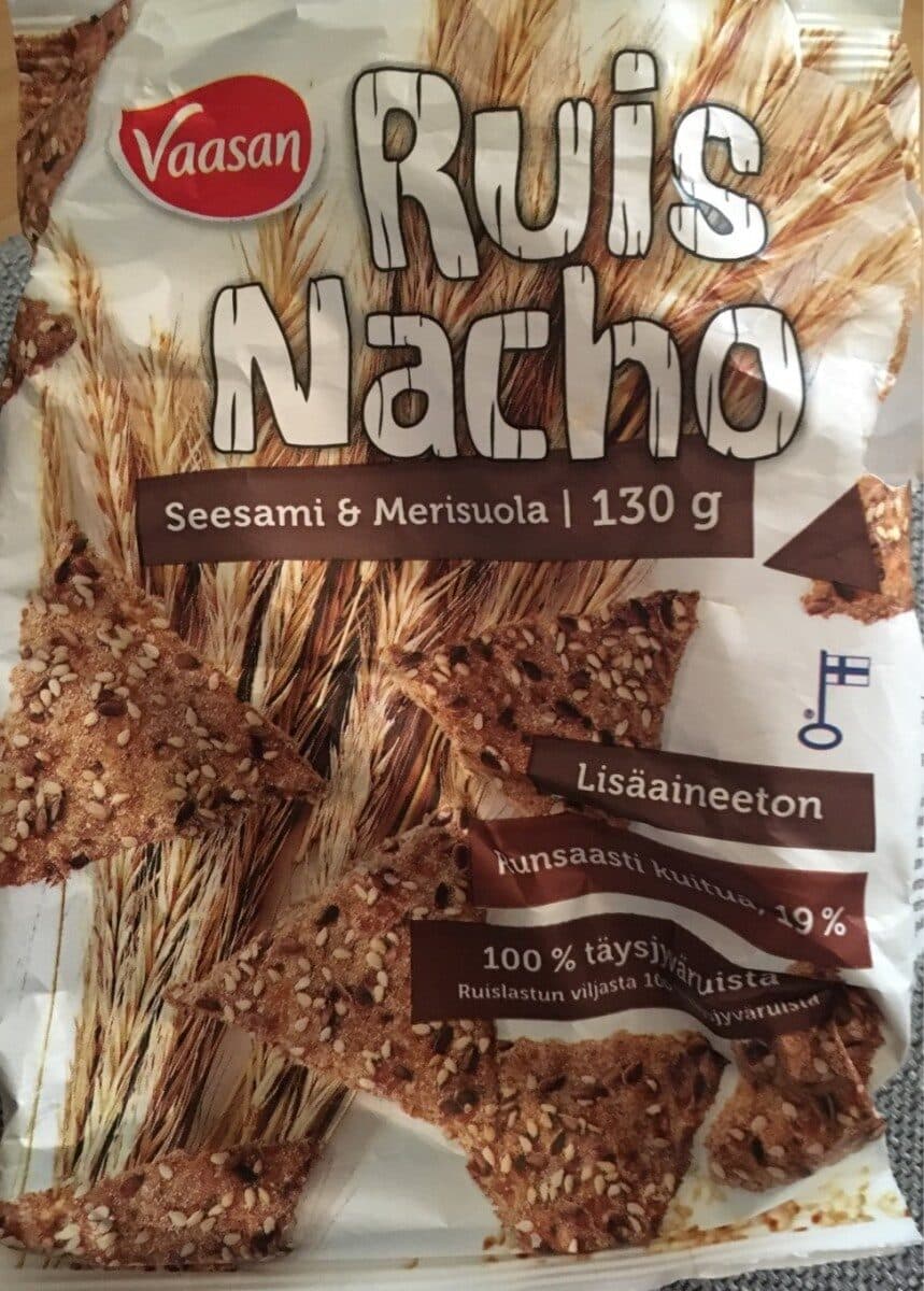 Vaasan Ruis Nacho Seesami & Merisuola packshot