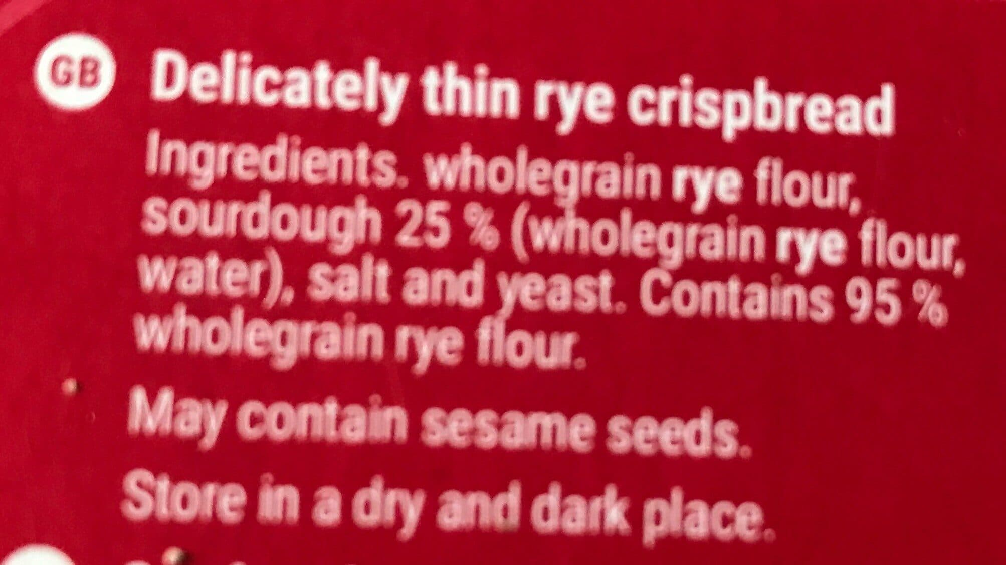 Finn Crisp Sourdough Rye Thins packshot