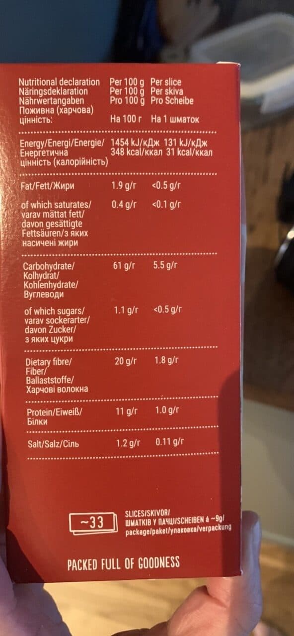Finn Crisp Sourdough Rye Thins packshot