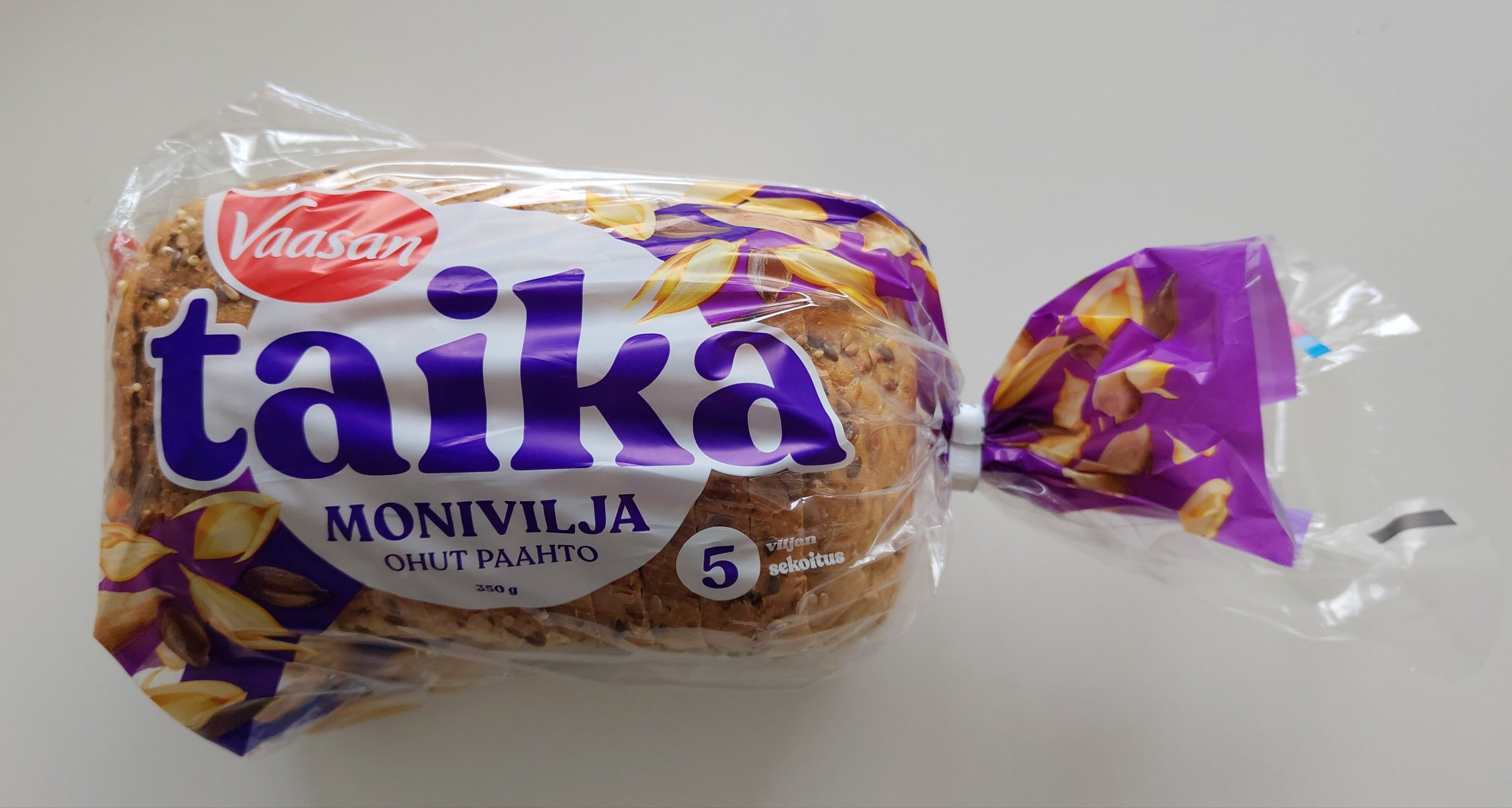 Fazer Taika Ohut Moniviljapaahtoleipä packshot