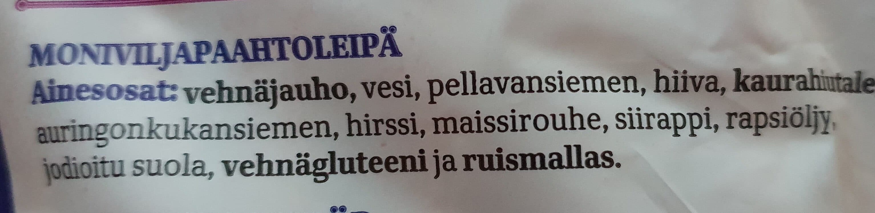 Fazer Taika Ohut Moniviljapaahtoleipä packshot