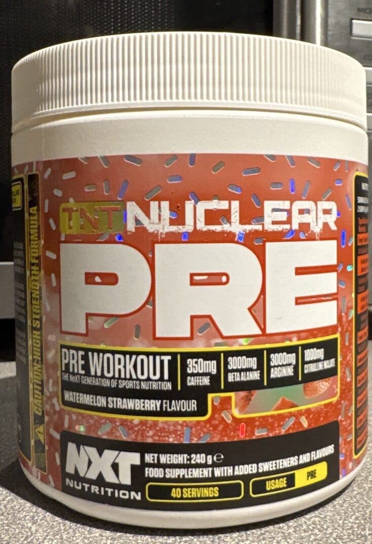 NXT Nutrition TNT Nuclear Pre Watermelon Strawberry packshot