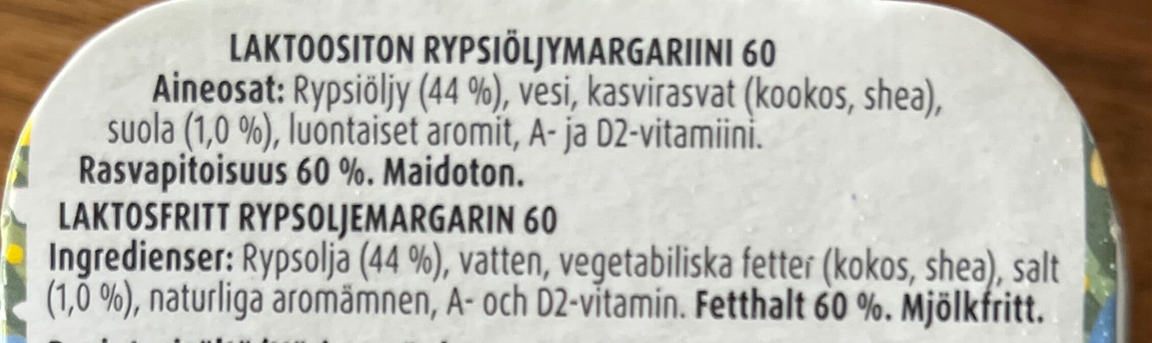 Keiju Keiju Valkea lactose-free rapeseed oil margarine 60 packshot