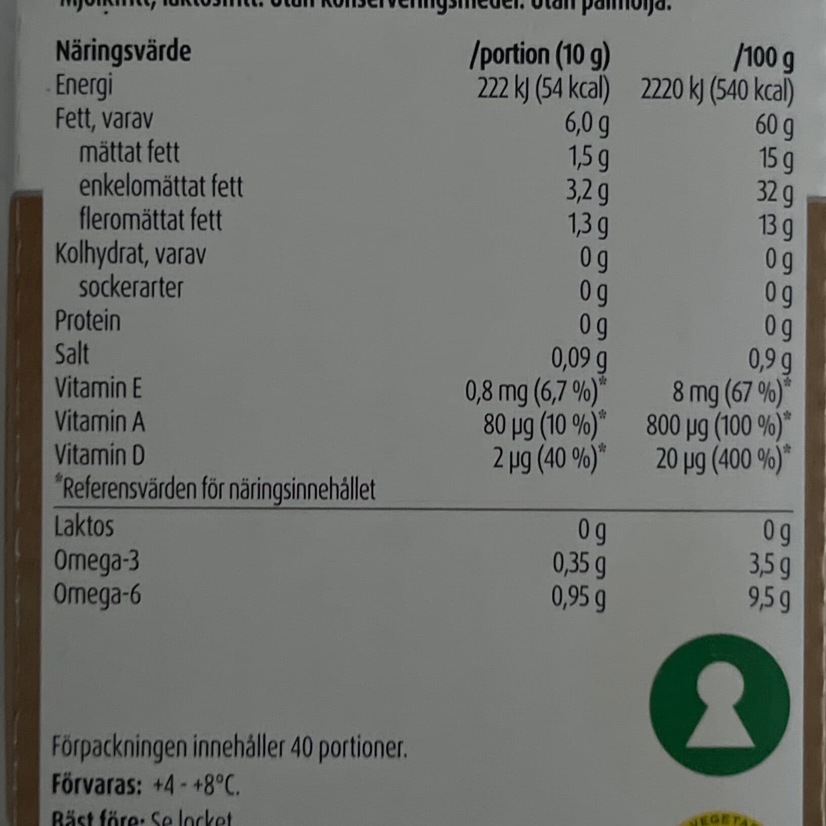 Carlshamn Kallpressad växtbaserad vardagslyx! packshot